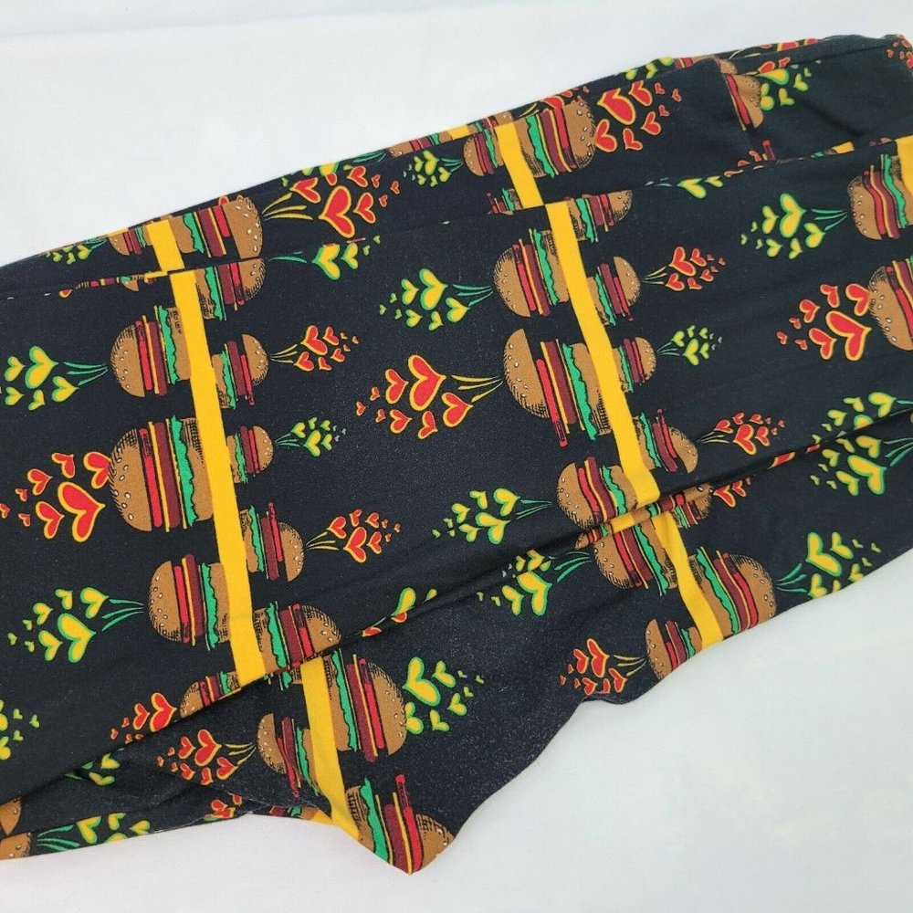 LuLaRoe TC Tall & Curvy Legging NWOT black with ch